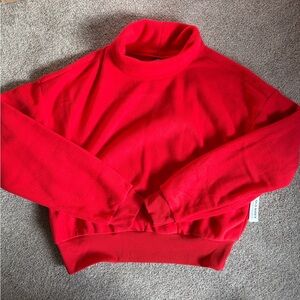 NWT Red Fleece Pullover